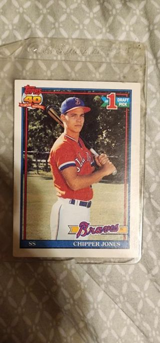 Chipper jones 1991 topps rookie