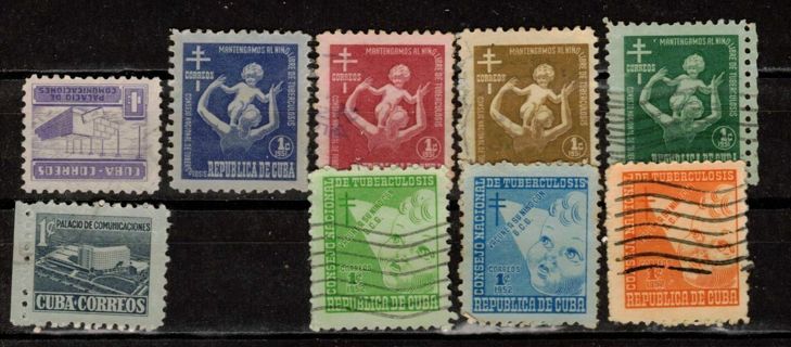 Cuba Postal Tax Stamps 1951-1952