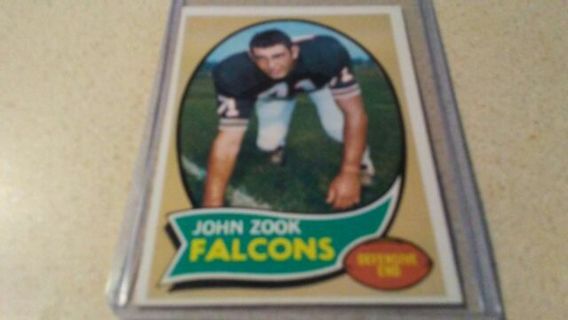 1970 TOPPS JOHN ZOOK ATLANTA FALCONS FOOTBALL CARD
