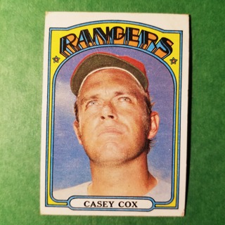 1972 - TOPPS BASEBALL CARD NO. 231 - CASEU COX - RANGERS