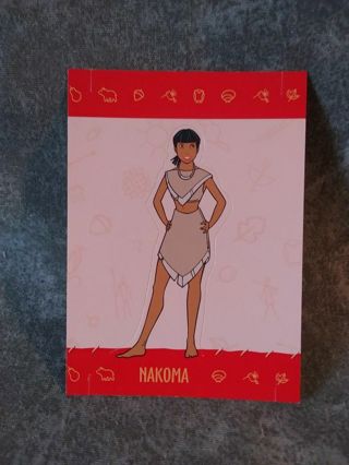 Pocahontas Punch out figure Trading Card # 9 of 12