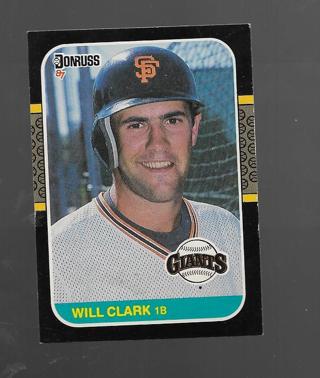 1987 DONRUSS WILL CLARK ROOKIE #66