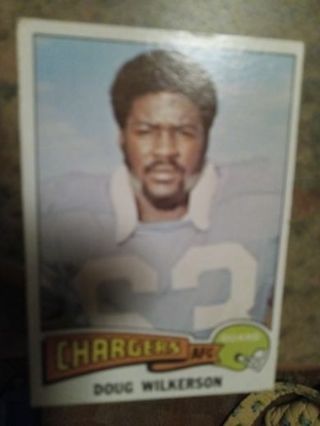 1975 TOPPS DOUG WILKERSON SAN DIEGO CHARGERS FOOTBALL CARD# 44