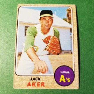 1968 - TOPPS BASEBALL CARD NO. 224 - JACK AKER - A'S