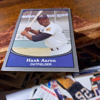 1990 pacific baseball legends hank aaron baseball card 