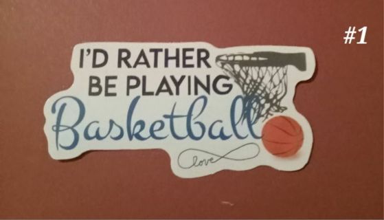 Basketball Vending Sticker #1