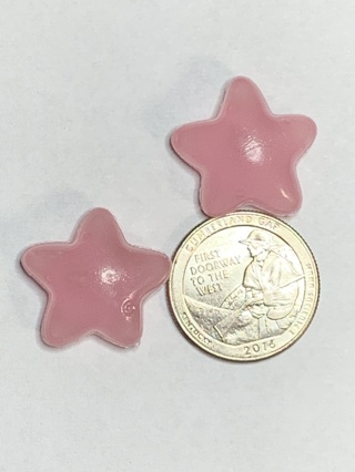 ✨⭐STARS~#6~PINK~SET OF 2 STARS~GLOW IN THE DARK~FREE SHIPPING✨⭐