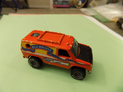 Hot Wheels Orange Baja Breaker Van black hood