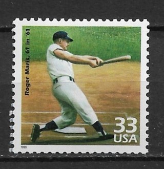 1999 Sc3188n Celebrate the Century: 1960's Roger Maris MNH