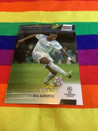 Vini Jr. 2022 Topps Stadium Club Chrome UEFA Collectible Soccer Card #33