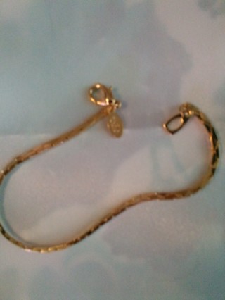 Gold plated bracelet