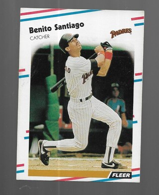 1988 FLEER BENITO SANTIAGO #596