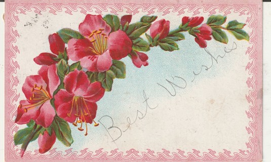 Vintage Used Postcard: (w): 1912 Best Wishes