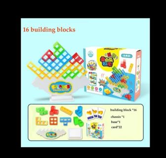16 pcs Tetra Tower Balanced Blocks Game Team Toys Gifts For Kids & Youths