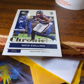 2021 panini chronicles nico collins rookie football card 