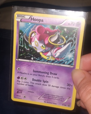 Hoopa holo promo pokemon card
