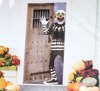 HALLOWEEN DOOR COVER DECORATION 30 INCH X 72 INCH USE YOUR OWN TAPE STYLE 1