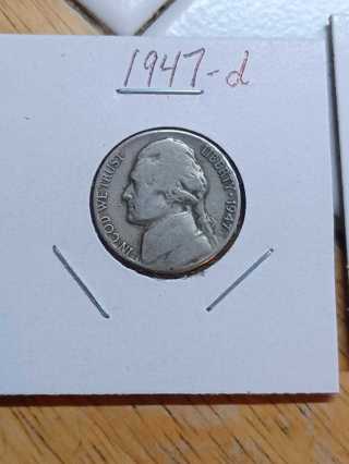 1947-D Jefferson Nickel! 24