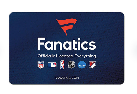 $10.00 Fanatics Gift Card