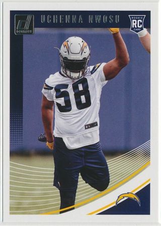 Uchenna Nwosu 2018 Panini Donruss Football #369 Los Angeles Chargers ROOKIE