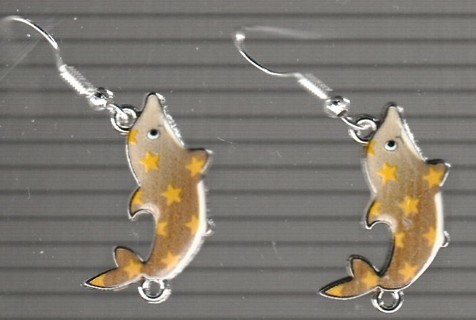 SP ENAMEL BROWN DOLPHIN EARRINGS LOT 2 (PLEASE READ DESCRIPTION) 