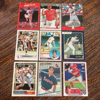 (19) LA Angels Cards Lot