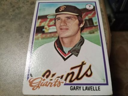 1978 TOPPS GARY LAVELLE SAN FRANCISCO GIANTS BASEBALL CARD# 671