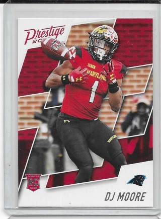 DJ Moore 2018 Prestige #244 Rookie Card