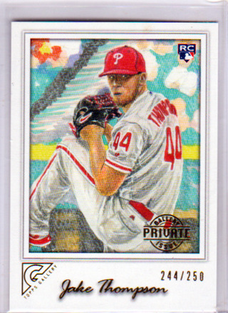 Jake Thompson, 2017 Topps Gallery ROOKIE Card #79, Philadelphia Phillies, 244/250, (EL)