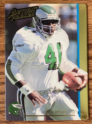 1992 upper deck, Keith Byars football card