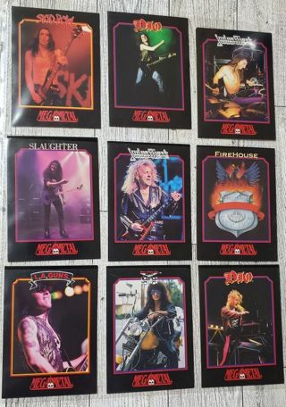 18 Heavy Metal 1991 Rock Cards!