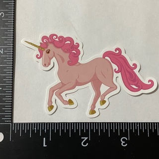 Pink unicorn horse large sticker decal new 