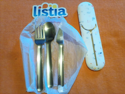 * Metal Silverware Travel Set *