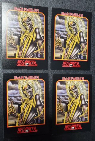 4 Iron Maiden 1991 Cards-All the Same