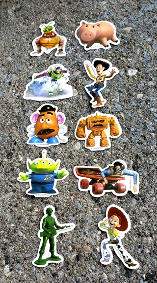 DISNEY TOY STORY LARGE WATERPROOF GLOSSY STICKERS STYLE 2 FOR LAPTOP SCRAPBOOK WATER BOTTLE & MORE