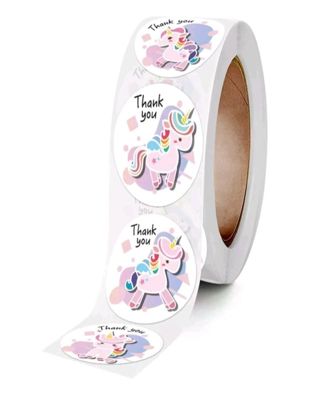 ⭐NEW⭐(6) UNICORN 'Thank you' stickers BNWOT.