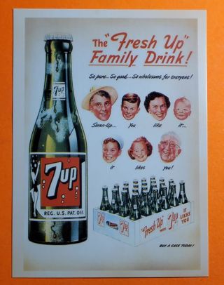 7 Up Postcard