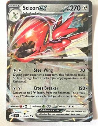 NM Scizor Ex Pokemon card