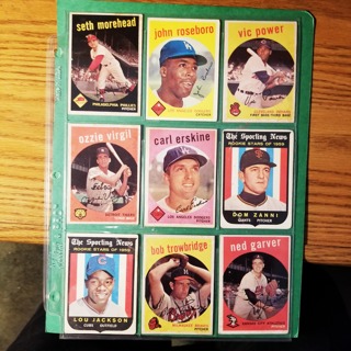 9 - LOT - 1959 TOPPS VARIOUS CONDITION. READ