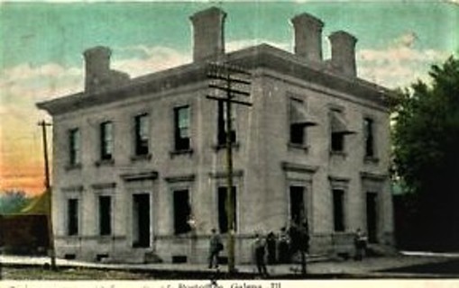 1911 Galena Post Office Post Card