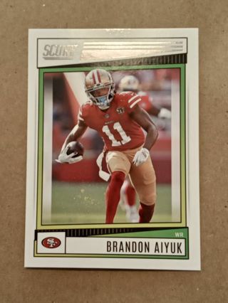 Two San Francisco 49ers Aiyuk & Taylor Football Cards