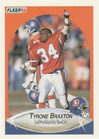 Tradingcard - NFL - 1990 Fleer #19 - Tyrone Braxton - Denver Broncos