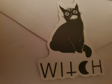Black cat-Witch Sticker