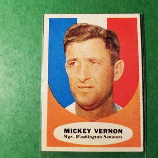 1961 - TOPPS BASEBALL CARD NO. 134 - MICKEY VERNON MGR. - SENATORS