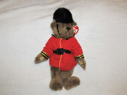 ♥ Ty Beanie Baby Attic Treasures 'Malcolm' the British Royal Guard Bear