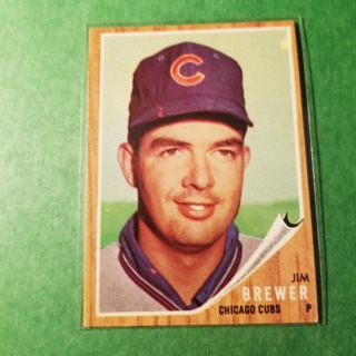 1962 - TOPPS BASEBALL CARD NO. 191 - JIM BREWER - CUBS