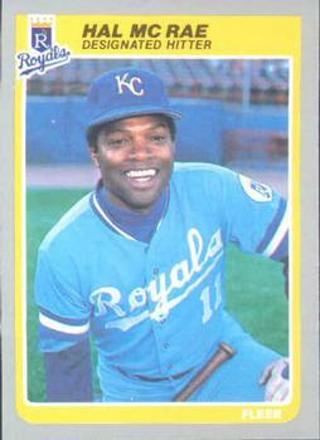 Tradingcard - MLB - 1985 Fleer - #207 - Hal McRae - Kansas City Royals 