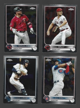 2022 Topps Chrome 4 different Cards - All Listed