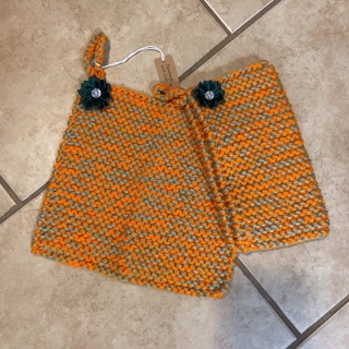 BN Pair of Hand Knitted Potholders .