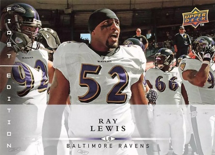 Ray Lewis Baltimore 2008 Upper Deck First Edition #14 Ray Lewis